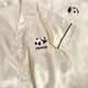 TTPMER感熊猫冰丝睡衣女夏季薄款短袖2025开衫可爱家居服套装 #YX-9227波点 M 【75-95斤】