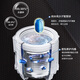 Haier (Haier) Haier Yunxi kostenlose Reinigung Dual Power Direktantriebsfrequenz-Konverter mit flachem eingebettetem Waschmaschinen Essenz Waschen Dual Intelligent Release HP Sterilisation Milbe-remoring All-Stfeel Innere Zylinder Pulsator Waschmaschine MBED686 Extreme Night Gray Direction + Smart Ball ohne Reinigung