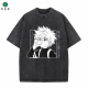 Youdi Harajuku Hip-Hop Camiseta de algodón de algodón Lavado de anime japonés Hunter Hunter Hunter X Hunter B1342 Lavado de negro S