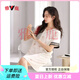 Yalu nightgown women's summer short-sleeved pajamas ice silk skirt women's summer thin imitation silk summer large-size dress Milk tea apricot M9926 [short-sleeved/breastless pad] M [90-110Jin[Jin equals 0.5 kg]]