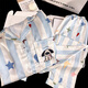 Also booked with internet celebrity big nose dog women's ice silk pajamas for summer thin short-sleeved trousers three-piece dopamine striped home clothing KAD-13555SD Star puppy double short 2XL