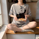 都市丽人新款睡衣女夏季短袖短裤甜美可爱卡通韩版学生女士家居服 QG6627 M