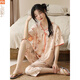 
Modal pajamas for women in summer 2025 new short-sleeved Chinese style suit new Chinese style cropped pants thin style for casual wear Y9901 M (recommended 75-95Jin [Jin equals 0.5 kg])