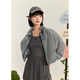 Zihan (ZIHAN) Zihan outdoor workwear style sun protection short coat vest splicing dress two-piece suit for women autumn gray M