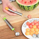 Rice-harvesting fruit fork, stainless steel watermelon fruit cutter, ice cream ball scoop, multi-functional fruit scoop scoop, carved ball scoop - green