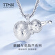 TTMIX Shining Gourd Platinum Pendant pt950 Women's Platinum Pendant Fashion Honeycomb Necklace for Girlfriend Small Pendant 4.5-4.7g
