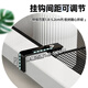 
G LUXOME crib bedside hanging basket fence bedside storage rack hanging bag storage basket baby diapers storage box 1 pack white short (adjustment model)