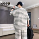 Jeep Spirit Summer Thin Cool Cost Men's New 2025 Handsome Tengit, shorts Short Shirts T-shirt Casual Sports T6630 METTERS BLANC SUIS M 90-110JIN [Jin est égal à 0,5 kg]