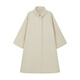 Ellekids Kinderkleidung Revers Cape Cape Silhouette gestickte Windbreaker -Jacke für Mädchen Spring minimalistischer Stil langer Mantel Khaki Green_spot 130 cm