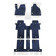 Junchen Le [Lu Shang] is suitable for 25 Buick GL8 PHEV Lu Shang foot mat floor mat first enjoy the smart and enjoy exclusive version of the car. Front row + middle row + three rows of double-layer [white bottom + blue Buick GL8 new energy/24-25 model (3599 smart and enjoy