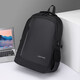 Sac à dos pour hommes sac à dos pour les femmes d'affaires Business Business Travel Travel Travel Schoolbag Sac d'ordinateur d'amortisseur à airbag tridimensionnel noir