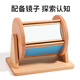 
Flagmu Montessori textile drum baby early education can bite music drum touch toys infant and children Montessori teaching aids beech rainbow textile drum [full beech wood version]