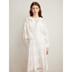 Yiner Goodland Beauty Women's Clothing 2025 Sommer neuer lässiger Style Spitze Kapuze -Jacke Dünne Loose Style White L.