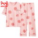 Catman (Miiow) pijama para mujeres en verano algodón puro pantalones de manga corta algodón delgado verano para mujeres ropa de ropa para mujeres traje de primavera y otoño yzt9712 imagen principal corta. mangas largas. Pantalones M 80-100Jin [Jin equivale a 0.5 kg]