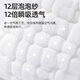 煦凛德国品牌尿布可水洗新生儿介子布婴儿纯棉纱布7A级抗菌透气尿介子 月光白 尿布 6片装 M码【适合5~15斤】0-5个月