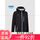 HOKA ONE ONE女款夏季越野强装夹克RAIN JACKET透气防水徒步 黑色 （尺码偏大 XS