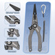 Nouveau dispositif de commande d'échelle de courroie en alliage en aluminium 360 Rotary Hook Picker Ligne Coupte Fishing Alutres