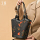 Tianxu Tianxu Patrimonio cultural intangible Xiangyunsha Persimmón Ruyi Nuevo estilo chino Crossbody Bocket bolso de cubo para mujeres