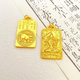 Peso Bird Phoenix 999 Bengal Red Gold Jewelry Twelve Zodiac Buddha Pendant Necklace + Gold Beads Fine Manjusri Rabbit Patron Saint Zodiac Pendant