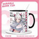 Drei-April-Tiger Luosen Arche morgen Verknüpfung Jahr Millet Amiya Zuole umliegende Studenten Schlafsaal Trinkbecher Kaffeetasse Weiß-My3271 Exquisite Tasse Single Tasse Stil