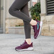 Outdoor sports walking shoes for women 2025 summer breathable light and comfortable mother shoes soft sole non-slip fashion elderly shoes JJ-6636 red 36
