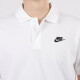 耐克（NIKE）polo衫T恤2025新款男透气跑步训练健身骑行白色立领衬衫短袖官方 純棉FN3897-010 S 100-120斤