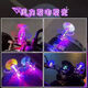 Wind-powered small plane, electric vehicle, motorcycle, wind power, LED light-emitting colorful lights, car-mounted rotating ornaments, decorative riding wind-powered light-emitting small plane, mini FJ01, red, wind-driven + cool light effects