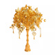 Snow Bunch of Golden Handd Flowers Finied Produit de matériaux DIY SAG DIANCUI CONDION DE MEULD CADEAU CADEAU CADEAU DE MÉDICA