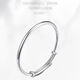 Hong Kong genuine Pt950 platinum bracelet for women 18k gold glossy solid bracelet fashion moissanite bracelet gift 26.8g platinum elegant glossy push-pull bracelet