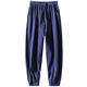 
JEEP SPIRIT pants men's summer thin cotton linen sports pants loose tugs linen pants summer harem pants men's casual trousers dark blue M 90-110Jin[Jin equals 0.5 kg]