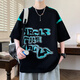 QLTQZQ Summer Camiseta de manga corta Niño de 12-15 años adolescentes 13 Tops para niños camisas para hombres 16 695 Green Quality Assurance M 80-100Jin [Jin equivale a 0.5 kg]