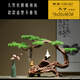 Ouoety New Chinese Zen Willkommen bei Pine Wurzelkunst Wurzel geschnitzte verwitterte Holzornamente Model Room Club Hotel Eingang TV -Schrank YM1396: Stil (voller Bild)