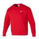 Nike (NIKE) men's women's French terry couple's sportswear fitness training casual sweatshirt pullover round neck jacket top FN3889/Birth year red men's and women's style single S