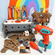 Kinderwerkzeugkasten Demontage Spielzeugset Montisch Simulation Reparatur Reparatur Elektrischer Bohrer Elektrikschraubendreher Boy 9905 Everwechseln Elektrobohrer PCS80