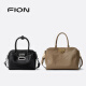 Fion (Fion) 2025 Nuevo bolso de cuero de alta gama Boston Bolso Boston Soft Bag Soft Fomen's Crossbody Bags Regalo Brown Color-Small Model