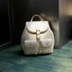 Nucelle Pocket Backpack Damen 2025 Neue Pendler -College -Schultasche fühlen große Kapazität Rucksack Gardenia Gelb