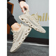 Huili summer men's shoes ice silk mesh breathable shoes men's super light stomp feel sports coconut shoes running hollow black [Autumn and winter waterproof style] YC3893 40