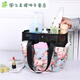 
Bath basket, bath basket, foldable storage portable style bath basket, wash bag, large capacity bath basket, SN1517 1 light blue peony flower