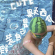 Yihaofeng Funny Big Head Size Silicone Watermelon Swimming Cap Swimming Cap Increased Waterproof Big Head Size Non-Stretching Unisex Watermelon Silicone Swimming Cap + Nose Clip Earplugs