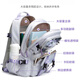Pusi Schoolbag Female Junior High School Schüler Multi-Kompartiment große Kapazität High School Schüler Rucksack Grundschüler Klasse 4-6 Ridge Protection Rucksack 12044 Satin Blue + 6 Stücke Elfenstangen