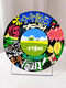 
Mimingle Ten Qintian Hand-painted Graffiti Vinyl Records Diy Digital Oil Painting Ornaments Decorative Painting Unzipped Handmade Gifts RS16778 Diameter 25cm Thickened Inner Frame
