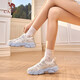 
Camel (CAMEL) Nebula 2nd generation daddy women's shoes retro height-enhancing wear-resistant sports shoes K25B09L7027 Ivory white/blue 40