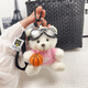 TBOML Basketball Bear Pendant Cute Doll Doll Creative Gift Sports Cartoon Keychain School Bag Pendant Basketball White Bear-Black Sweater