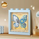 LOZ (LOZ) Butterfly Flower Language Diy Building Photo Frame photo Romantic Creative Dream Ornement Girl Valentin pour la fête d'anniversaire Gift 1283 / Christmas Tree-Three-Dimensional Painting