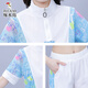 Woodpecker Ice Silk à manches courtes décontractées pour femmes 2025 Été Nouveau Âge de la mode réduisant les vêtements de sport de course à deux pièces (684) Orange XL (suggéré 111-125jin [Jin est égal à 0,5 kg]))