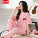 Catman (Miiow) Pure Cotton Pajamas для женщин весной и летним брюками с коротки