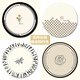 Mojia (Mojia) Leicht luxuriöses hochwertiges Maus-Maus-Pad VERSATILE WETE IsolINATION PAD Esstisch Pad Home Office Desktop Pad Coaster Anti-Scenen-Taschen-Placemat [Blühen] 1517-versehentlich und Mehrzweck 100x100mmmm