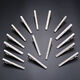 Zitronenfaser -Herren -Simple Silver Metal Tie Clip Clip Business Professional Tie Pin Persönlichkeit Kristallkrawatten Clips Frauen [Silberbindungsclip] (Style Random Distribution) J.
