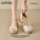Daphne Daphne Sandals Женская обувь 2025 Лето новая толстая высокая каблука высокая каблука Мэри Джейн.