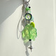 Destined to be a high-value four-leaf clover handmade hanging chain keychain beads small pendant camera chain cute niche wind chime four-leaf clover pendant
